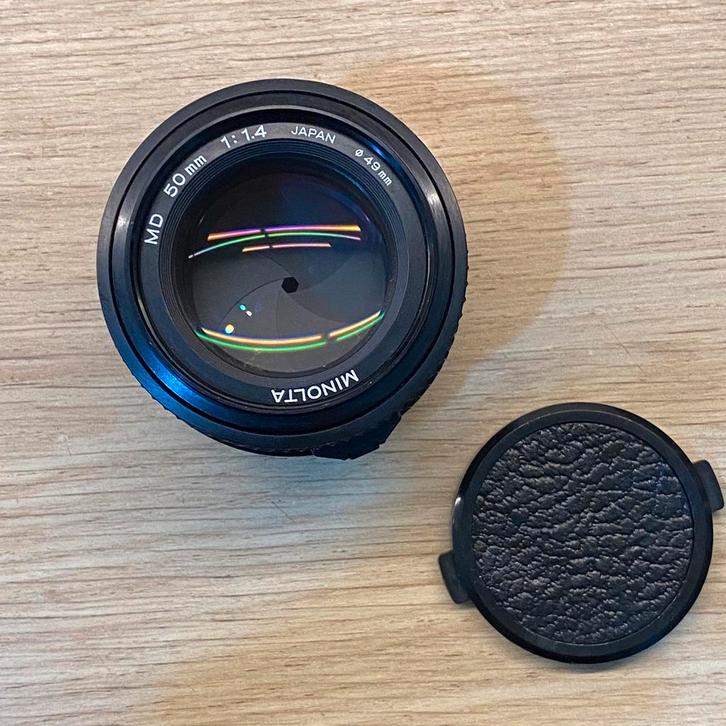 Minolta MD 50mm f1.4* zo goed als nieuw, Audio, Tv en Foto, Fotocamera's Analoog, Zo goed als nieuw, Minolta, Ophalen of Verzenden