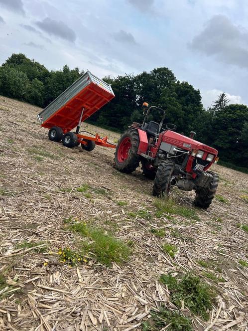 Tuinenleuckx minitractor werktuigen kraan & chauffeur tehuur, Zakelijke goederen, Landbouw | Tractoren, 250 tot 500 cm, Overige merken