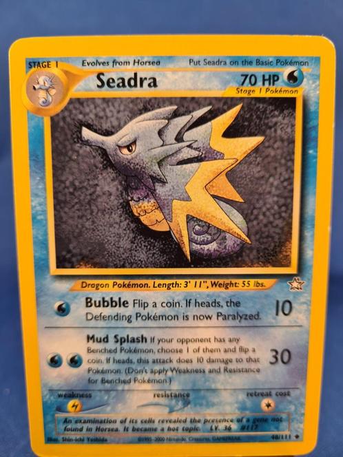 Seadra 48/111 - Neo Genesis, Hobby en Vrije tijd, Verzamelkaartspellen | Pokémon, Gebruikt, Verzenden