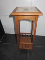 houten bijzettafel - tafeltje -- vintage, Huis en Inrichting, 60 cm of meer, Gebruikt, Minder dan 55 cm, Hout