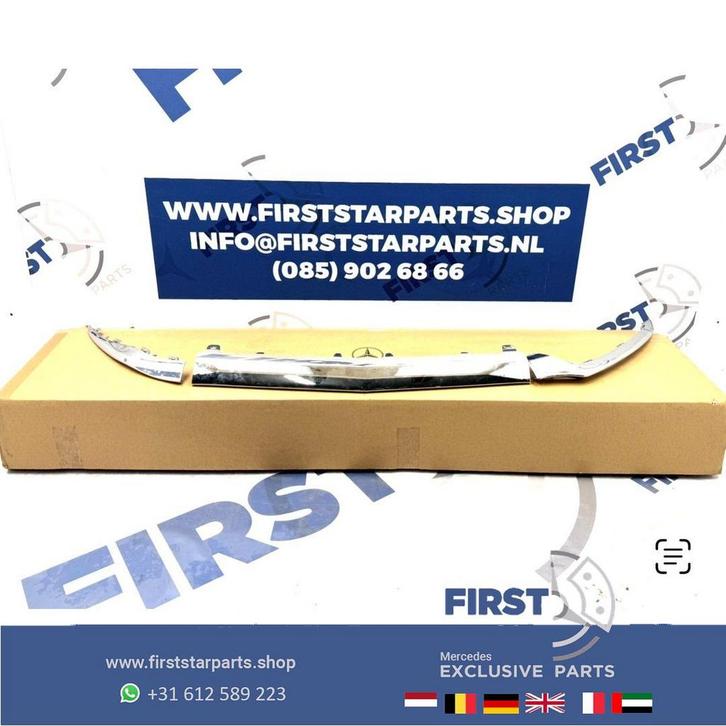 W205 BUMPER LIP AMG CHROME VOORBUMPER SPOILER CHROOM BUMPERL, Autos : Pièces & Accessoires, Autres pièces automobiles, Mercedes-Benz