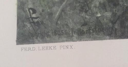 cadre Parsifal   LEEKE  1895  tableau gravure, Antiek en Kunst, Kunst | Etsen en Gravures, Ophalen of Verzenden