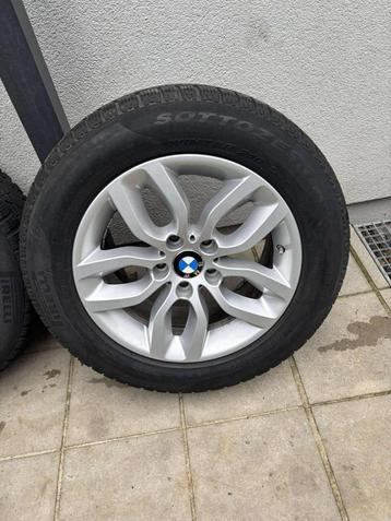BMW 225/60R17 5/120 velgen met banden en sensor beschikbaar voor biedingen
