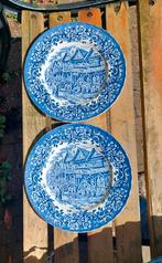 Vintage borden .Royal tudor ware.England.Uitstekende staat., Antiek en Kunst, Ophalen of Verzenden