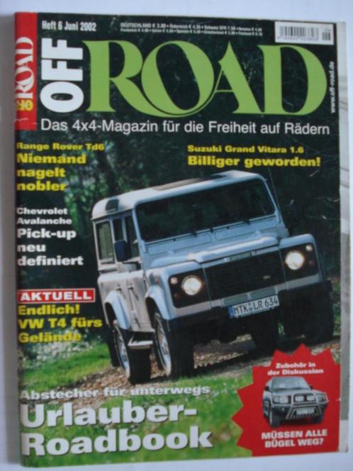 OFF Road 6/2002 Chevrolet Avalanche/Jeep Cherokee/CJ7/VW T4, Boeken, Auto's | Folders en Tijdschriften, Gelezen, Algemeen, Verzenden