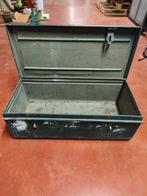 Metalen kist, Huis en Inrichting, Woonaccessoires | Kisten, Ophalen, Minder dan 50 cm, Gebruikt, 50 tot 100 cm