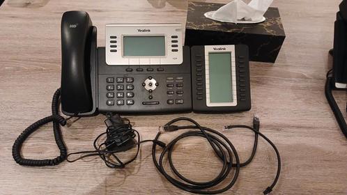Téléphone IP Yealink SIP-T27P avec extenseur EXP20, Télécoms, Télématique & VoIP, Comme neuf, Téléphone, Enlèvement