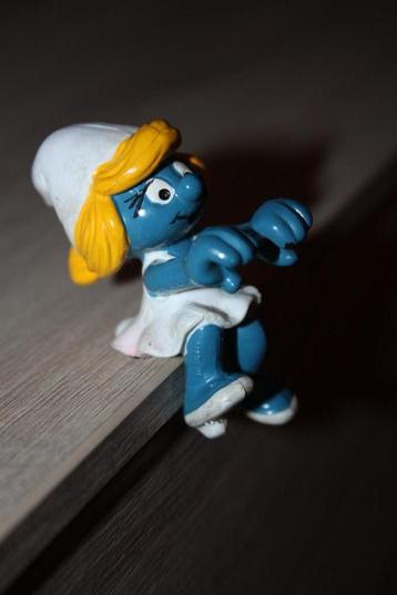 Smurfin voor fiets , Peyo Schleich 1984 , mooie staat beschikbaar voor biedingen