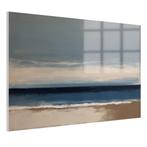 Minimalisme de plage Peinture sur verre 105x70cm + système d, Maison & Meubles, Envoi, Neuf