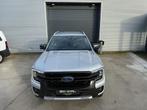Ford Ranger 2.0 Bi 205pk / WILDTRAK / FULL OPTION / TREKHAAK, Auto's, Ford, Automaat, 4 cilinders, Leder, Zilver of Grijs
