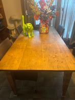 Teak houten tafel 200 x 98  en 76 hoog, Huis en Inrichting, Tafels | Eettafels, Ophalen, Gebruikt, Teakhout, Landelijk