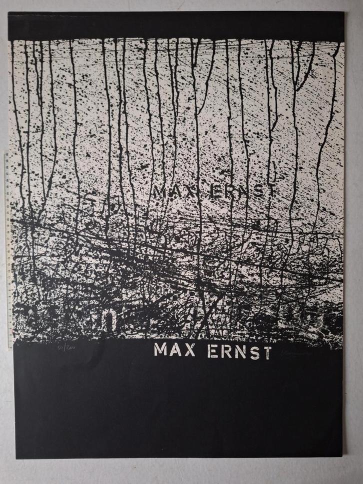 Zeefdruk Luc Hoenraet getiteld "Max Ernst", Antiek en Kunst, Kunst | Litho's en Zeefdrukken, Ophalen of Verzenden
