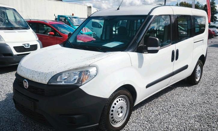 🆕FIAT DOBLO Long_1.3 MTJT(95CH)_2017💢EURO 6B_72.000KM💢, Auto's, Bestelwagens en Lichte vracht, Bedrijf, Te koop, ABS, Airbags