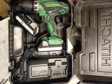 Hitachi accuboormachine inclusief 2 accu s en lader beschikbaar voor biedingen