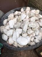 witte carrara keien, Tuin en Terras, Ophalen, Gebruikt, Wit, Kei