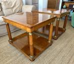 Vintage walnoothouten tafels in Empire-stijl, Antiek en Kunst, Ophalen