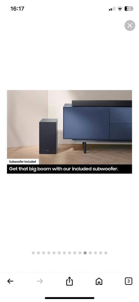 Barre de son et caisson de bass Samsung, Audio, Tv en Foto, Soundbars, Nieuw, Bluetooth, Met externe subwoofer, Ophalen