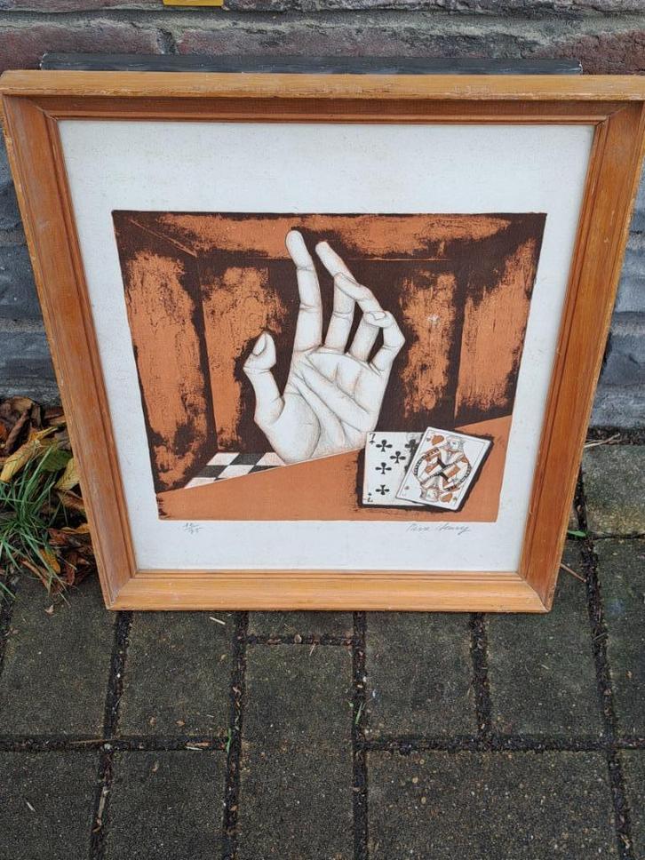 Lithographie signe pierre henry, Antiek en Kunst, Kunst | Litho's en Zeefdrukken, Ophalen of Verzenden