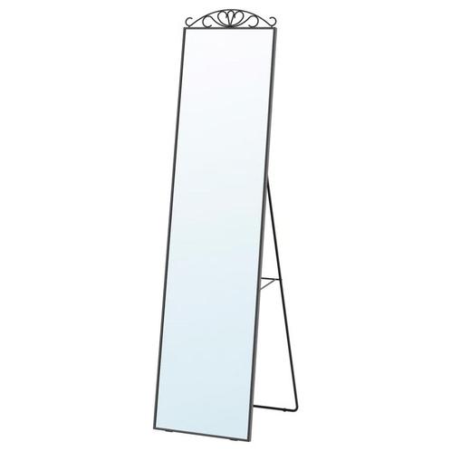 KARMSUND Standing IKEA mirror, black/ Staande spiegel, zwart, Huis en Inrichting, Woonaccessoires | Spiegels, Nieuw, Minder dan 50 cm