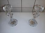 Set van 2 vintage Mikasa pirouette kandelaars te koop, Ophalen of Verzenden, Kristal