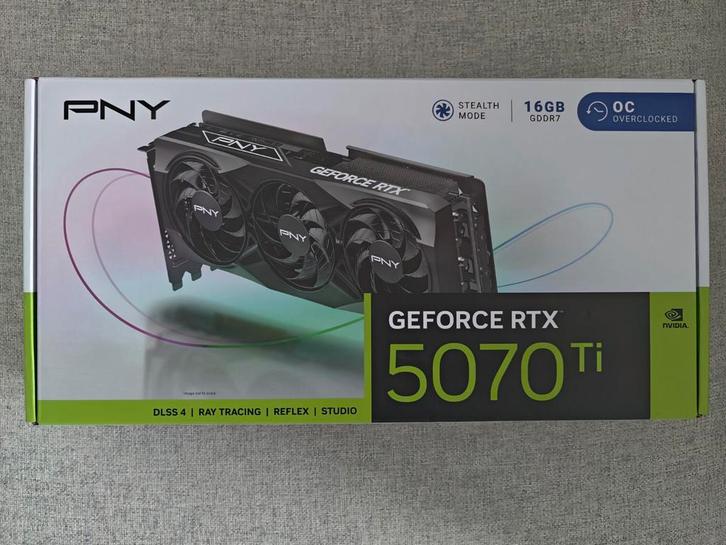 PNY RTX 5070 Ti OC 16 Go - Neuve / Scellée, Computers en Software, Videokaarten, Nieuw, Nvidia, PCI-Express 5.0, Overige soorten