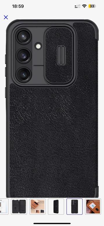 Samsung A55 lederen bookcase (nieuw) beschikbaar voor biedingen