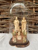 Prachtige ovalen stolp 27cm met religieuze inhoud., Ophalen