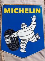 Grand panneau d'affichage émaillé MICHELIN 1969, Enlèvement ou Envoi, Comme neuf, Panneau publicitaire