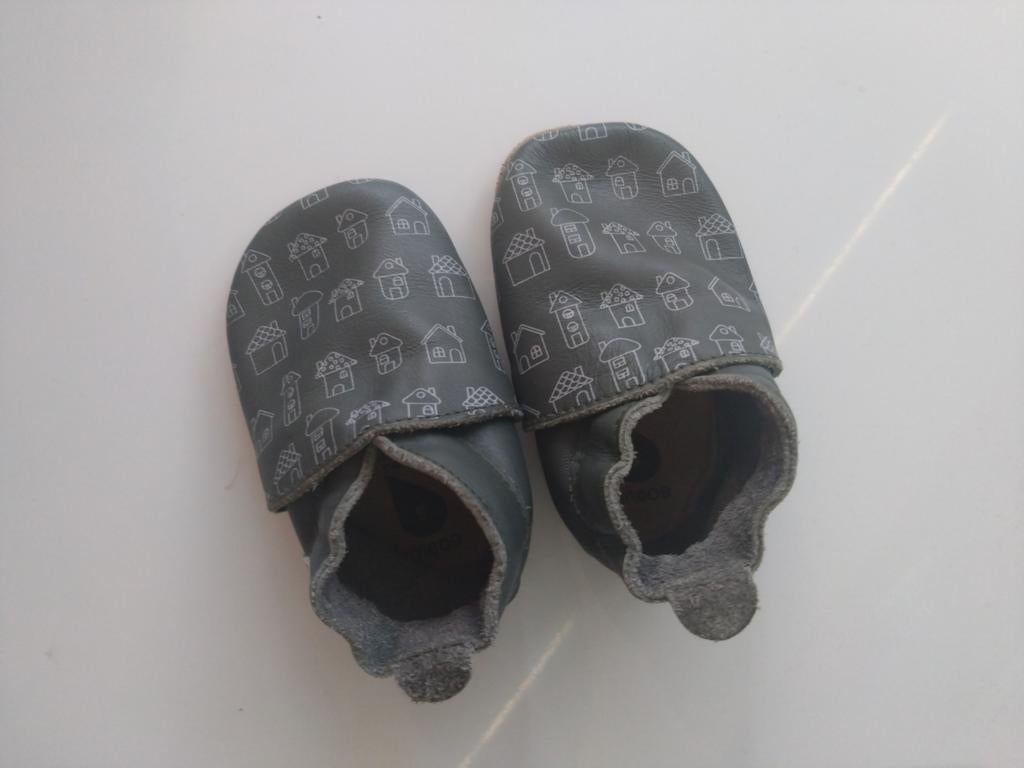 Bobux babyslofjes groen maat S, Kinderen en Baby's, Babykleding | Schoentjes en Sokjes, Ophalen, Slofjes, Gebruikt, Jongetje of Meisje