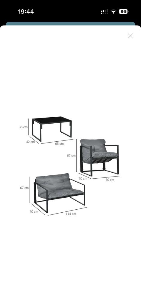 Loungeset, Enlèvement, Neuf, Banque, Sets de jardin