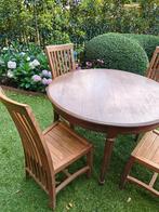 Tafel, Huis en Inrichting, Tafels | Eettafels, Ophalen, Rond, Zo goed als nieuw, 100 tot 150 cm