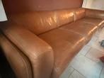 Domicil cognac lederen design zetel 3m – 2 delen – topstaat, Enlèvement, Comme neuf