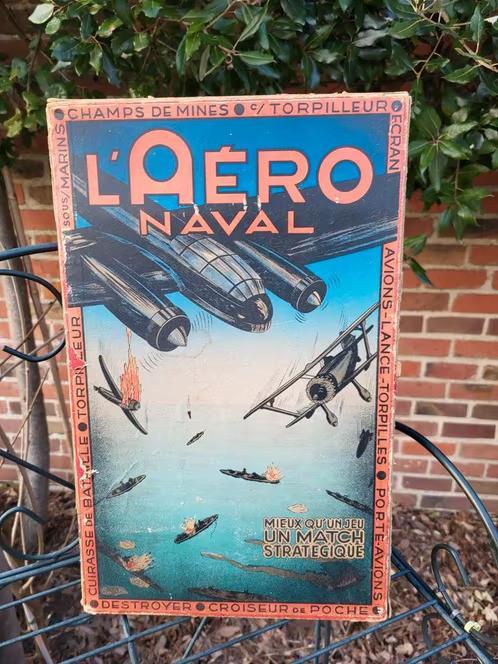 Zeldzaam Vintage Bordspel "L'Aéro Naval" (Jaren '30/'40), Hobby en Vrije tijd, Gezelschapsspellen | Bordspellen, Ophalen of Verzenden