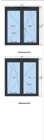 Fenêtre PVC bois aluminium, Bricolage & Construction, Châssis & Portes coulissantes, Enlèvement ou Envoi, Aluminium