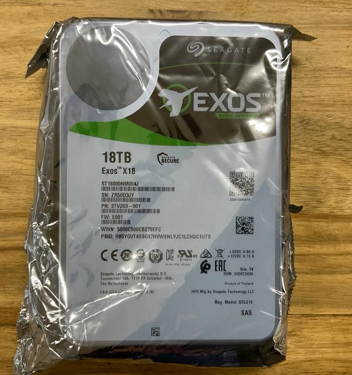 Seagate Exos X18 18TB HDD – NIEUW & SEALED, Computers en Software, Harde schijven, 18TB, Intern, Nieuw, Ophalen of Verzenden