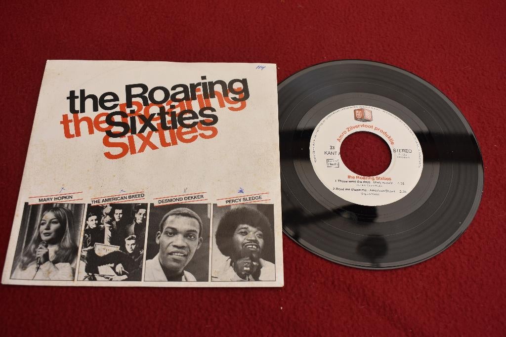 "The Roaring sixties" (33toeren singel , 4 songs), Ophalen, Zo goed als nieuw, Beschermende buitenhoes, Poprock