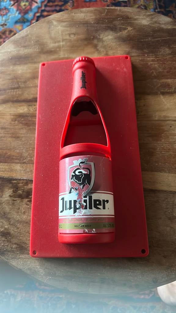 Jupiler flessenopener, Collections, Marques de bière, Enlèvement ou Envoi, Utilisé, Ouvre-bouteille, Jupiler