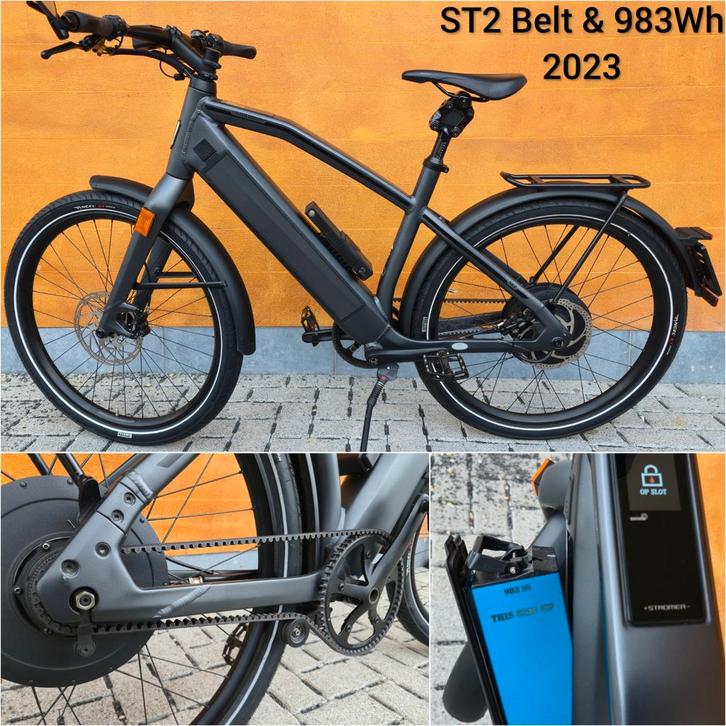 Stromer St2 Beltdrive Dark Grey L 95%SOH 2023 speedpedelec, Fietsen en Brommers, Elektrische fietsen, Zo goed als nieuw, Stromer