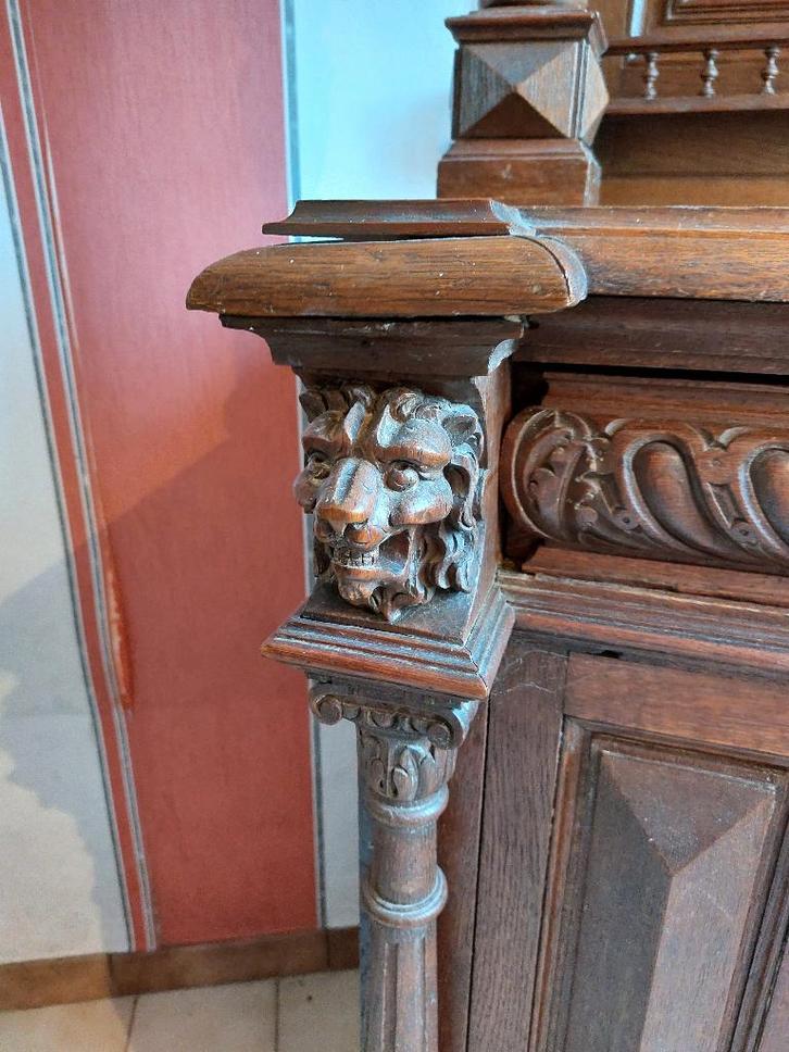 2 massief houten dressoirs, Huis en Inrichting, Kasten | Buffetkasten, Gebruikt, Eikenhout, Ophalen