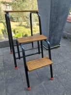 Escaliers pliants/escable/échelle vintage en métal et bois, Enlèvement ou Envoi