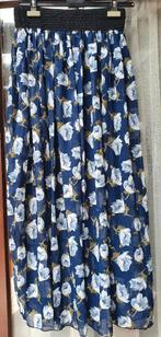 Lange gebloemde rok maat S/M, Vêtements | Femmes, Jupes, Enlèvement ou Envoi, Comme neuf, Taille 36 (S), Bleu