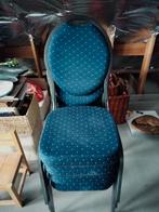 Chaises de banquet empilables., Maison & Meubles, Chaises, Comme neuf, Enlèvement, Bleu, Quatre