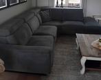 Canapé d'angle gris anthracite, Enlèvement, Comme neuf, Tissus