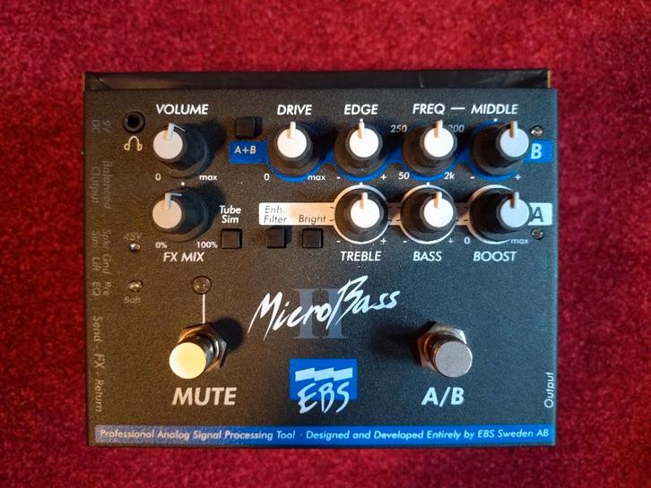 Microbasse EBS II, Musique & Instruments, Effets, Comme neuf, Distortion, Overdrive ou Fuzz, Volume, Autres types, Equalizer ou Égaliseur