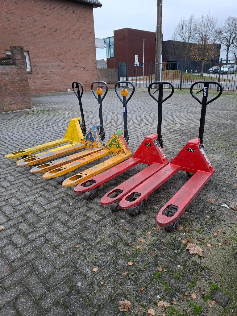 transpaletten ook met lange vorken, Ophalen, Gebruikt