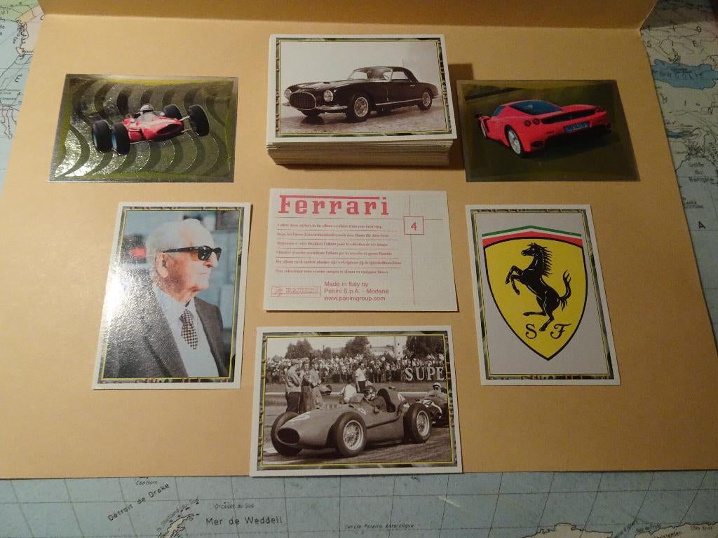 Lot de 112 images Panini - Ferrari -, Hobby & Loisirs créatifs, Autocollants & Images, Comme neuf, Plusieurs autocollants, Enlèvement ou Envoi
