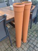 Pvc rioleringsbuis met rubberen dichting.Oranje/bruin.7€/2st, Ophalen, PVC, Afvoer