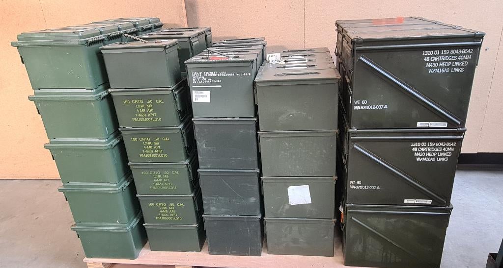 verschillende munitie koffer, Ophalen