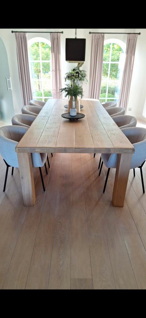 Eiken tafel van 3m., Maison & Meubles, Tables | Tables à manger, Comme neuf, 100 à 150 cm, 200 cm ou plus, Cinq personnes ou plus