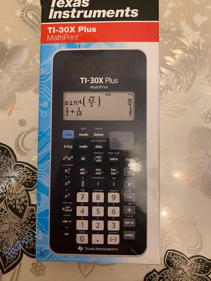 Texas Instruments TI-30X Plus rekenmachine – nieuwstaat, Diversen, Rekenmachines, Zo goed als nieuw, Ophalen